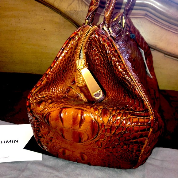 🌺Brand New🌺 BRAMIN Faye Toasted Almond Melbourne Satchel - Picture 4 of 10